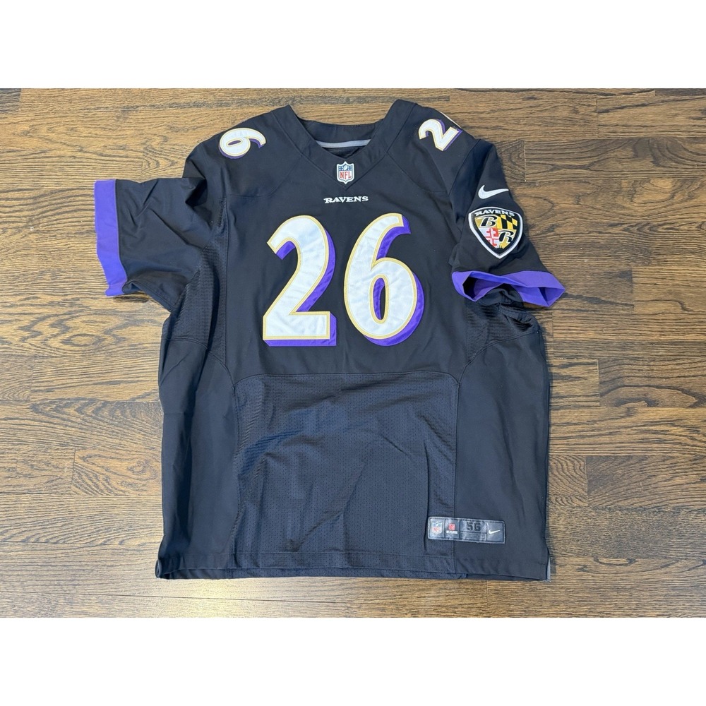 Nike‎ Baltimore Ravens Men's Black NFL On Field #26 Reich Jersey Size 56 NWOT